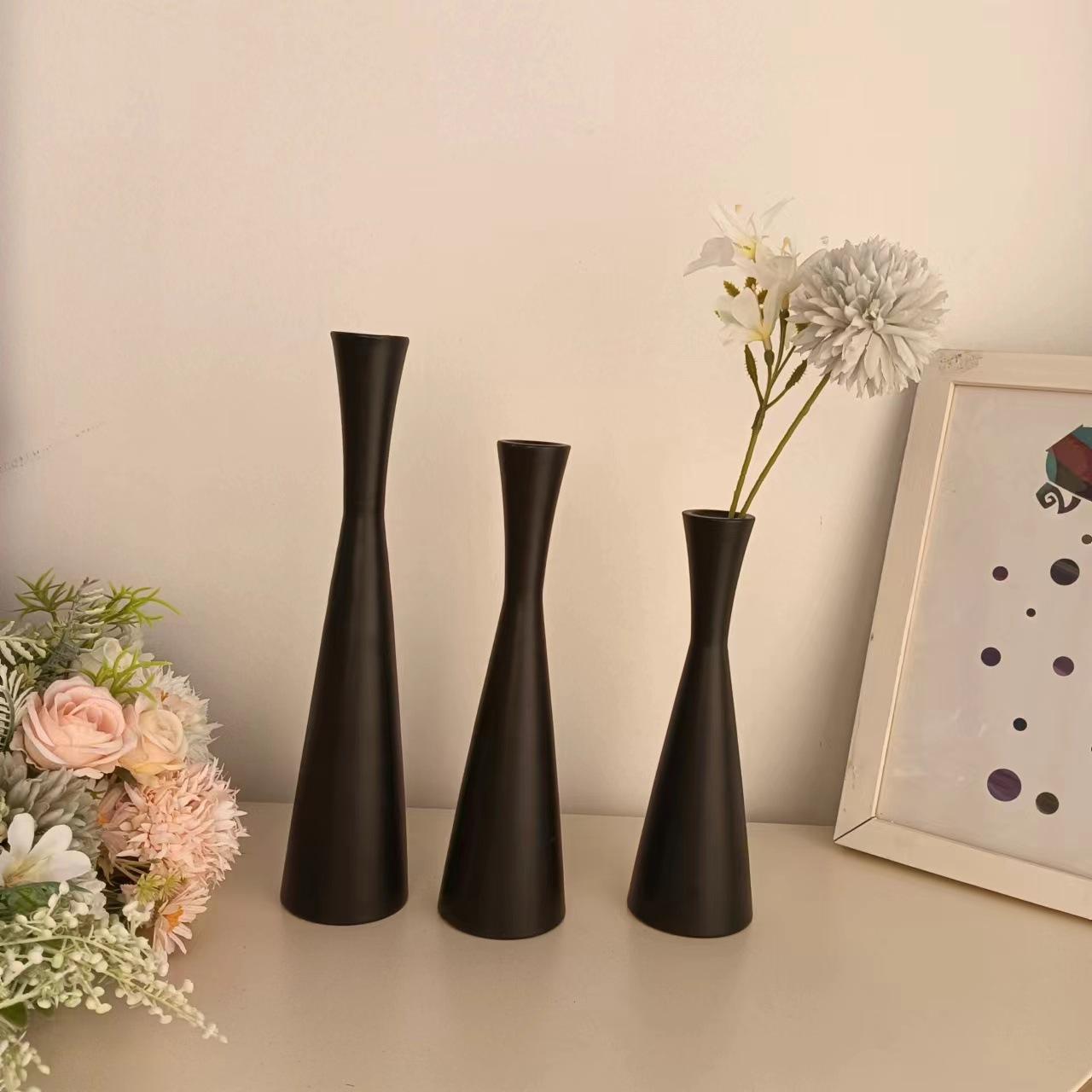 

Креативный Железный Подсвечник, Арт-Украшение для Похудения, Декор для Дома 3pcs set чёрный