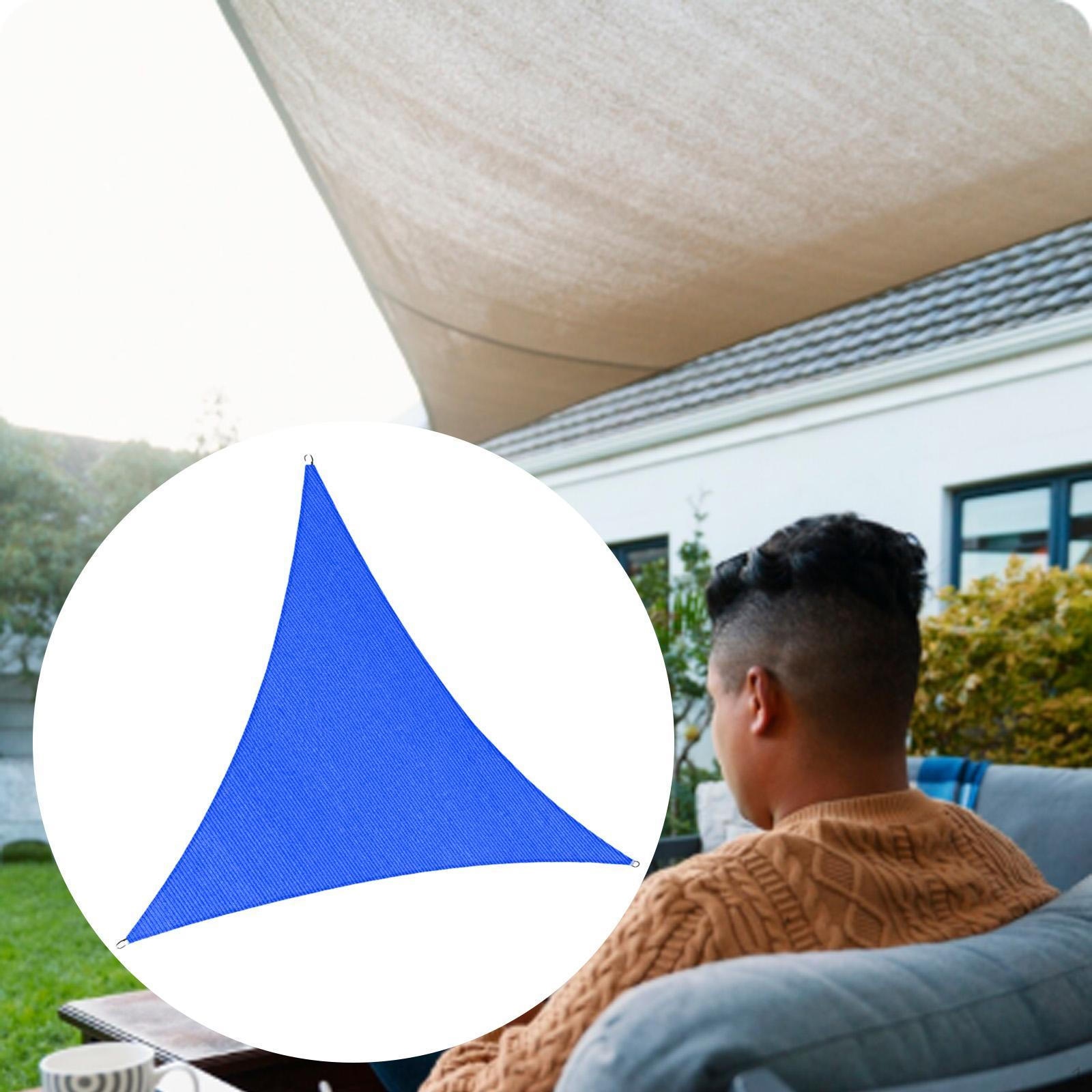 

Парус 3x3x3М Наружное Покрытие Треугольное Патио для Перголы Пляж Газон Задний двор синий