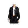 Nike Loose Short Hooded Zip Long Sleeve Jacket Women Jackets Black HJ0941-010