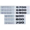 ABS Car Body Side Letters Badge Tail Trunk Sticker for Mercedes Benz G700 G800 G900 900 800 700 Emblem W210 W213 W204 W251 W111