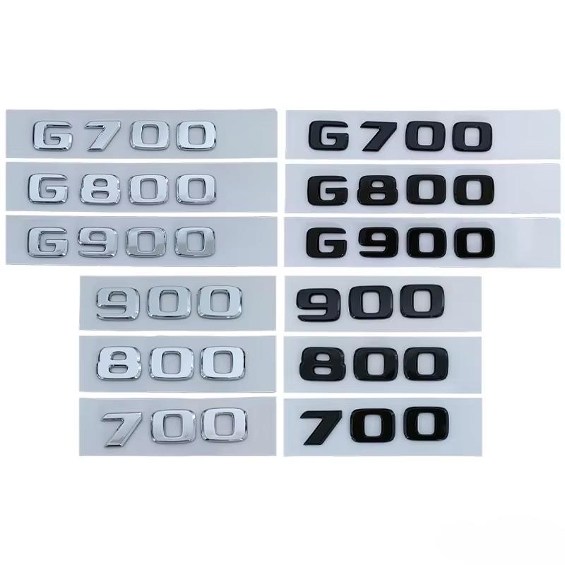ABS Car Body Side Letters Badge Tail Trunk Sticker for Mercedes Benz G700 G800 G900 900 800 700 Emblem W210 W213 W204 W251 W111