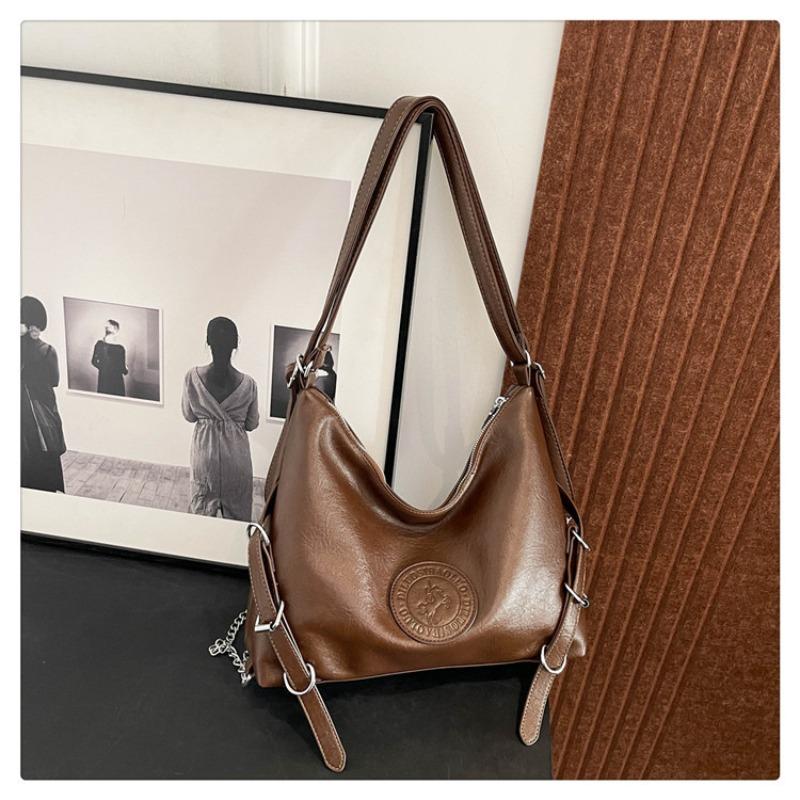 

Сумка большой вместимости женская модная сумка-тоут для поездок на работу, нишевая текстурная сумка через плечо, рюкзак