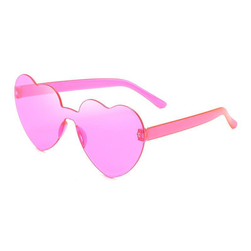 Trendy Heart-Shaped European-American Sunglasses for Women - Masquerade Party & Fun Glasses