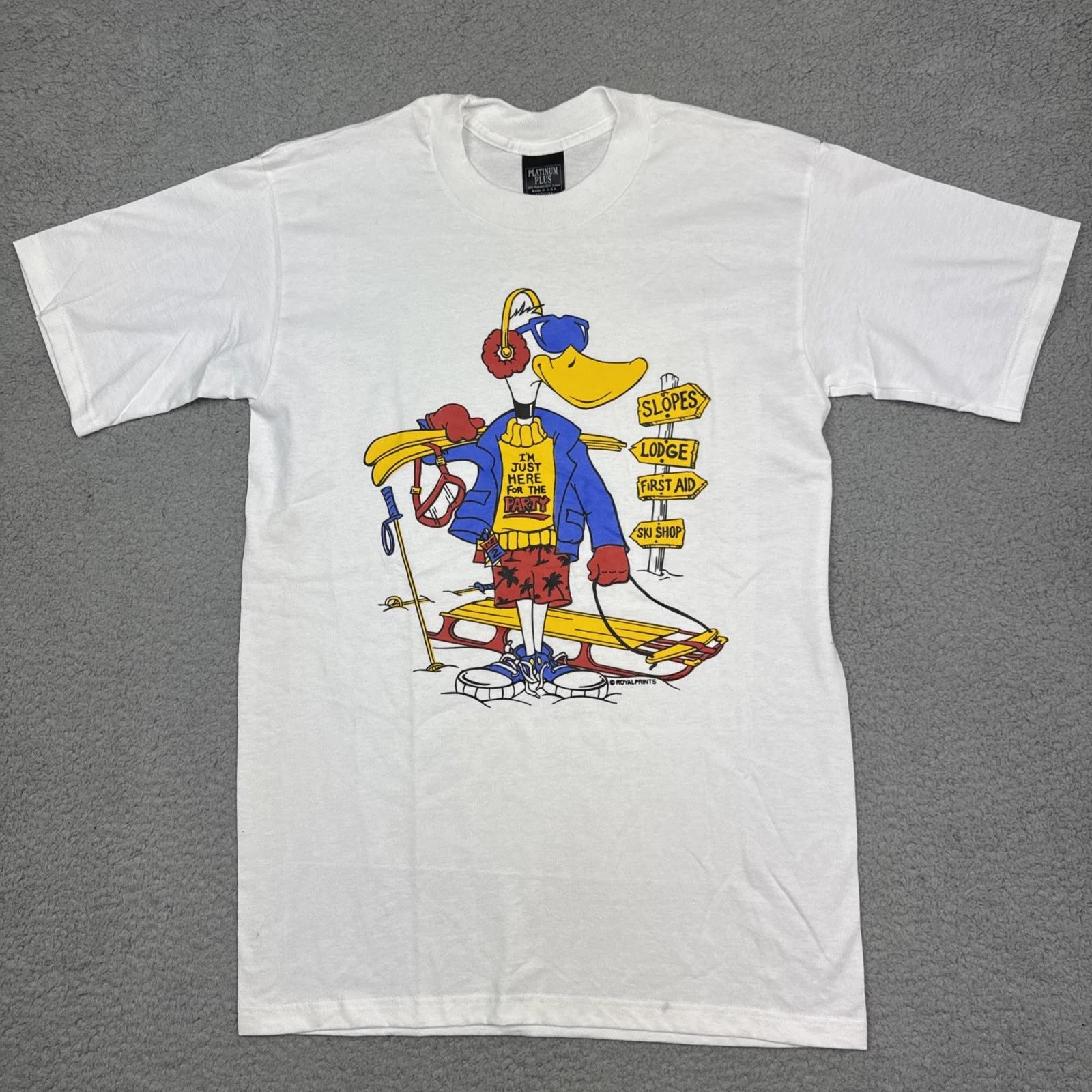 

Vintage duck snow ski shirt medium Platinum Plus Made In U.S.A 4XL