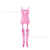 Sex Underwear Uniform Jacquard Onesie Lace-up Crotch Tights Stockings