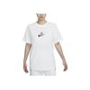 Nike Sportswear Artist Collection Floral Logo Graphic Crew Neck T-Shirt Women T-Shirts White HF4684-133