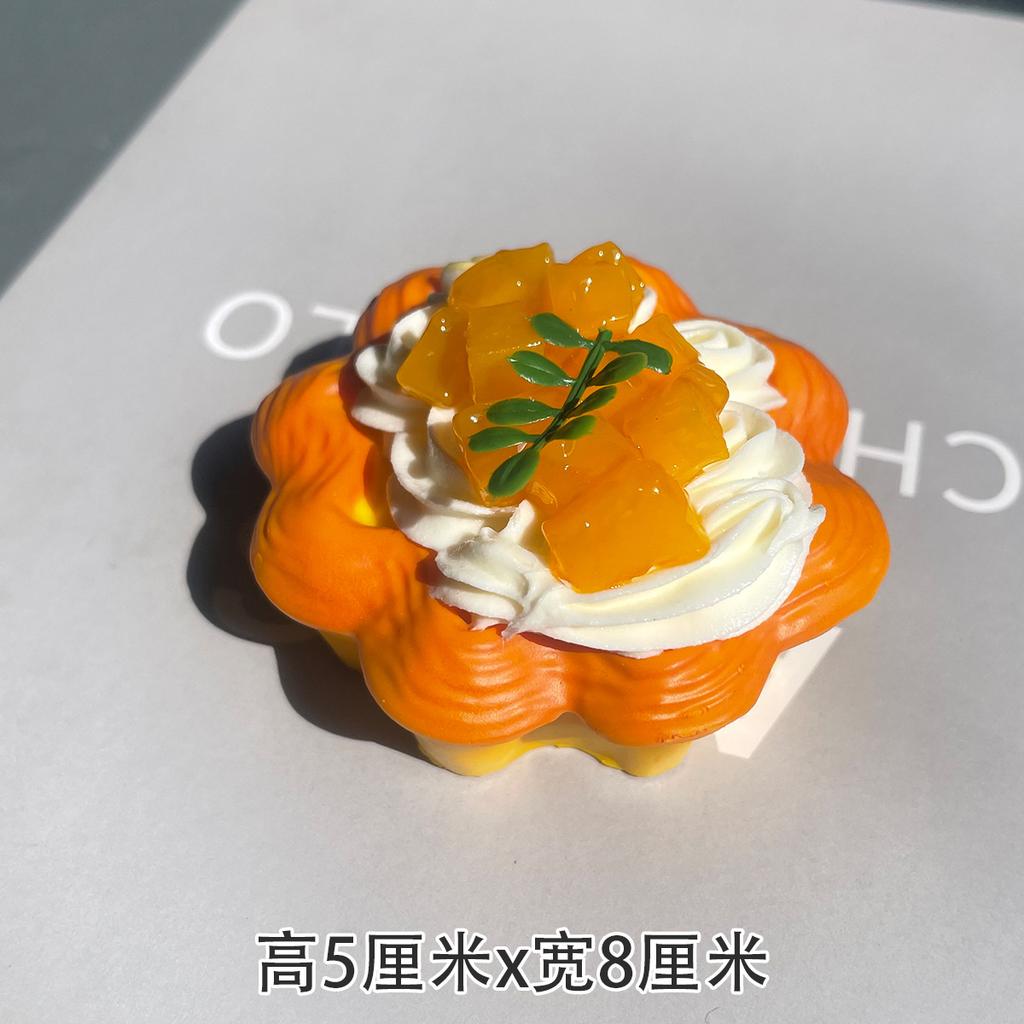 Simulation Fruit Egg Tart Model Fake Cream Cake French Bread Window Display Samples Birthday Dessert Ornament Photography Props
