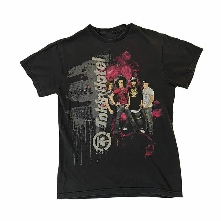 Vintage 2007 Concert Tour Tokio Hotel Band Black Shirt S to 5XL TU527 XXL
