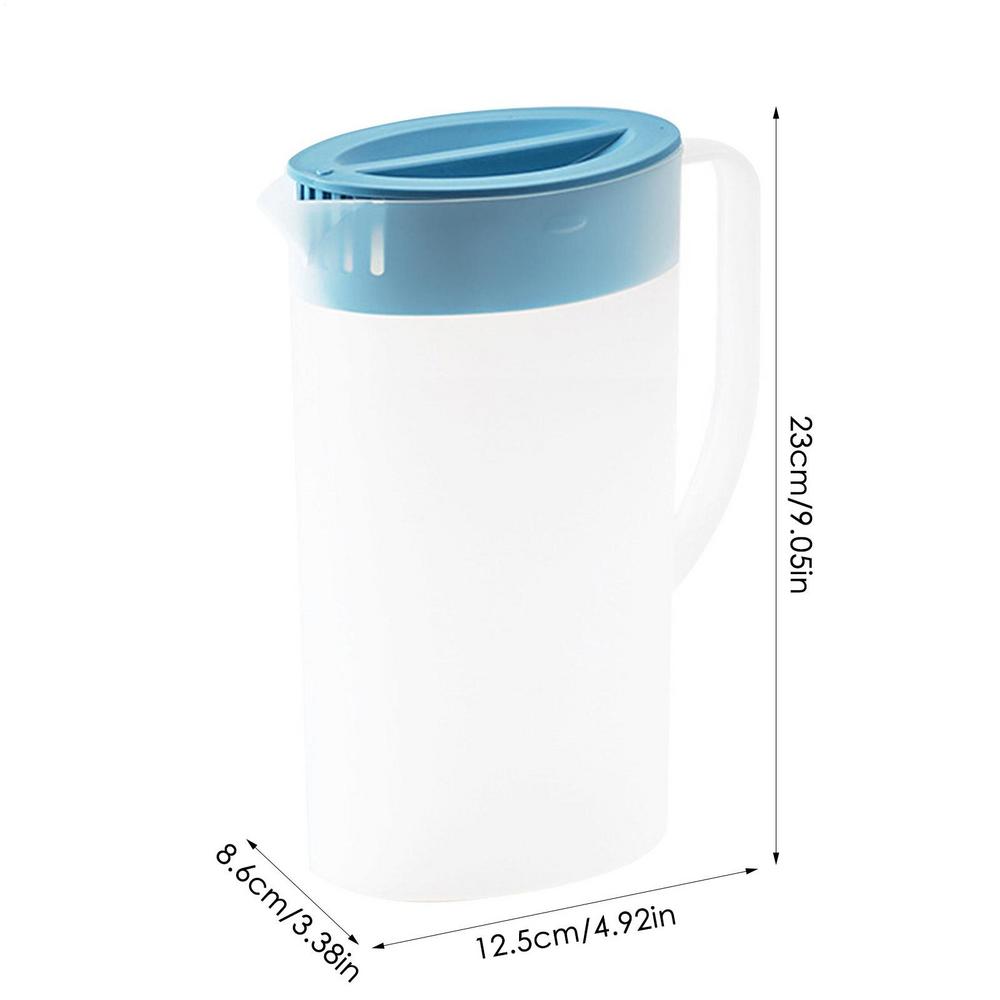 

Juice Pitcher for Parties Household Large Lemonade Kettle with Lid Lemonade Container Kettle for Milk V Shaped Cold Kettle