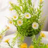 Realistic Artificial Daisy Potted Lifelike Real Touch Faux Flower Potted No Watering with Flowerpot Fake Chrysanthemum