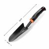 4Pcs Garden Tool Set Heavy Duty Ergonomic Handle Rake 3 Claw Tiller Gardening Hand Tools Hoe and Cultivator for Digging Weeding