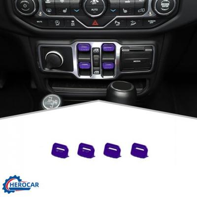 Center Console Car Window Control Switch Decoration Trim Cover For Jeep Wrangler