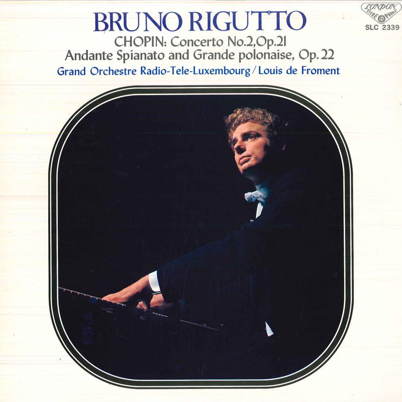 LP Record BRUNO RIGUTTO (PIANO), GRAND ORCHES - Chopin : Piano Concerto No.2 / Anda SLC2339 LONDON 1973 Japan Classical Used