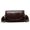 Women's Wax Oil Leather Messenger Bag Crossbody Bag High Quality Luxury Fashion Design Ladies