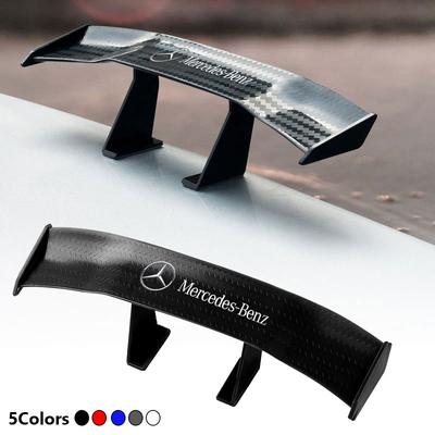Car Rear Spoiler Mini Spoiler Wing Small Tail Emblem Sticker Decoration For Mercedes Benz AMG W204 W124 W201 W202 W212 W220 W205 GLA CLA GLC