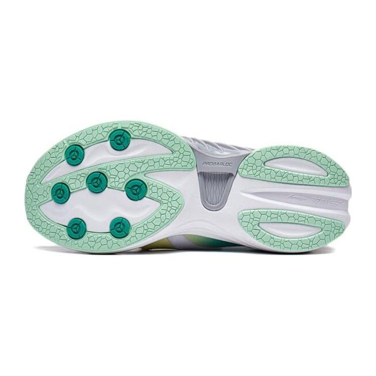 Li Ning Children Canglan 2.0 Low Top Running Shoes Kids sneakers White Gray Green YKFT034-3