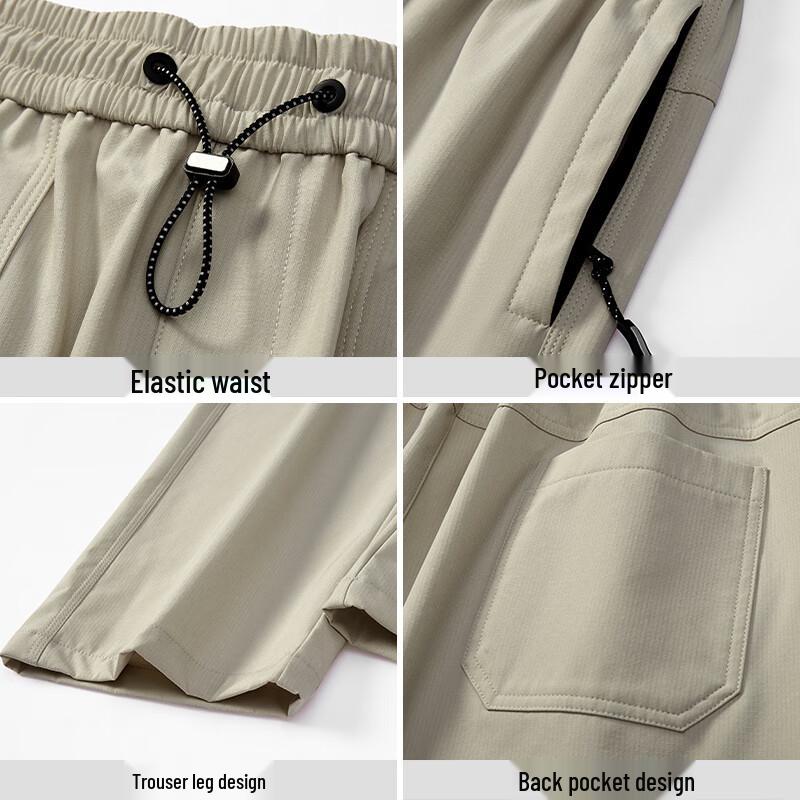 Huili Men's Straight Leg Loose Fit Casual Sports Pants