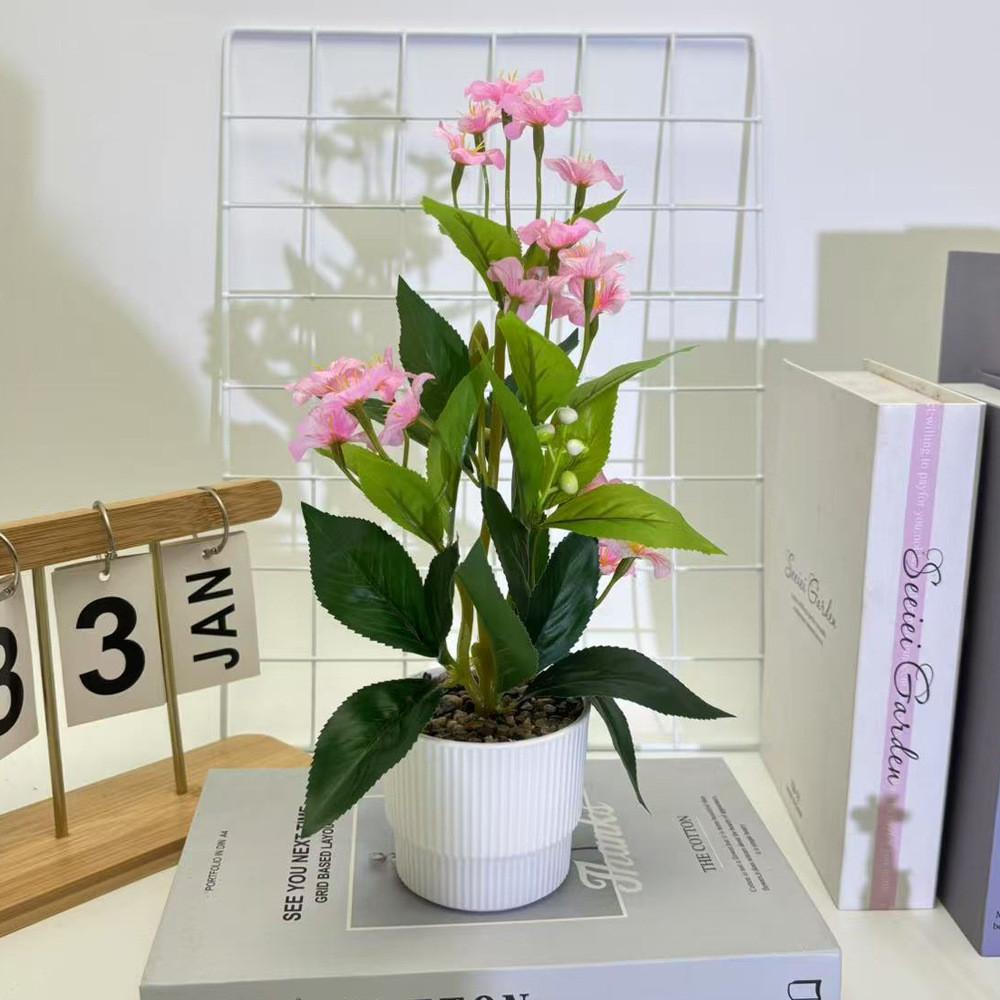 

Small Jump Chrysanthemum Rainflower Artificial Green Plant For Decor Interior розовый