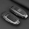 Leder Schlüsseletui Schale Schnalle Auto Schlüsselhülle für Audi A3 A4 B9 A6 A7 4K A8 E-tron Q5 Q8 C8 D5 SQ8 Auto Fernbedienung Schale