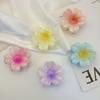 8cm Gradient Flower Hair Clip Women Korean Sweet Hair Claws Crab Clamp Barrettes Girl Hawaiian Headwear Accessories