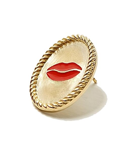 Bonbeau Antique Coin Lip Earrings