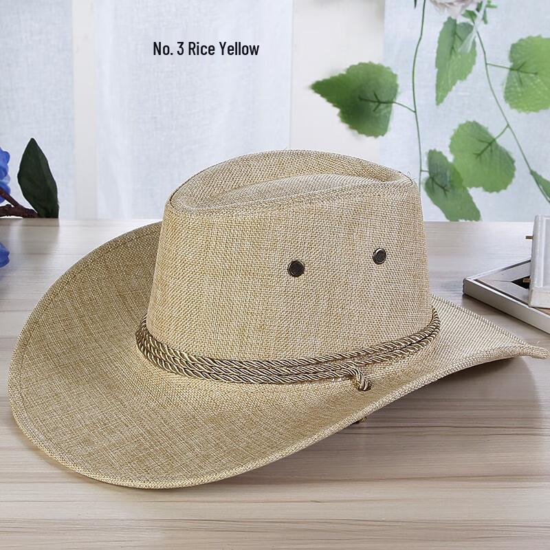 Linen Straw Cowboy Sun Hat (2-Pack)