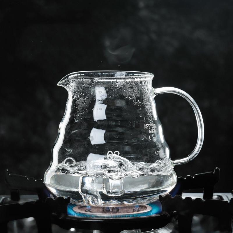 Set Dripper Cafe din Sticlă cu Vas – Filtru V60 Reutilizabil, Borosilicat Înalt, Stil Japonez