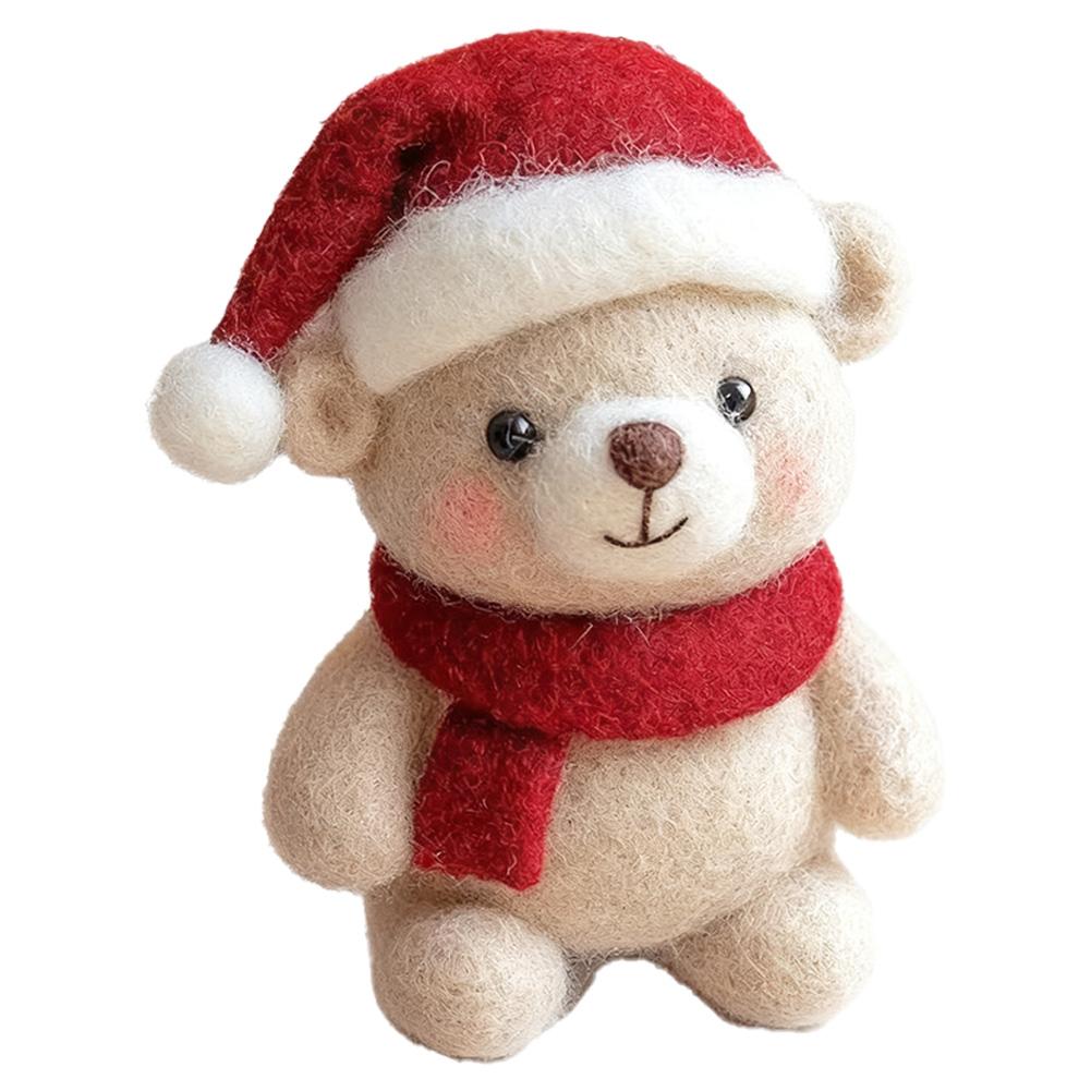 

Різдвяний Санта Клаус з вовни, пряниковий чоловічок, кролик, ведмедик, ручна робота, різдвяні вироби, новорічні прикраси для вечірки, домашній декор
