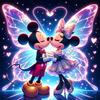 Disney ציור יהלומים 5D מיקי מיני ערכת פסיפס תפר צלב קישוט לבית מדבקת קיר מתנה בעבודת יד DIY