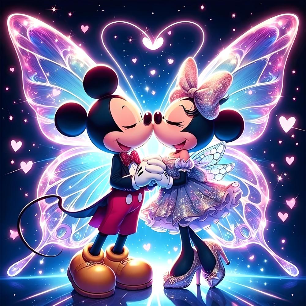 Disney ציור יהלומים 5D מיקי מיני ערכת פסיפס תפר צלב קישוט לבית מדבקת קיר מתנה בעבודת יד DIY