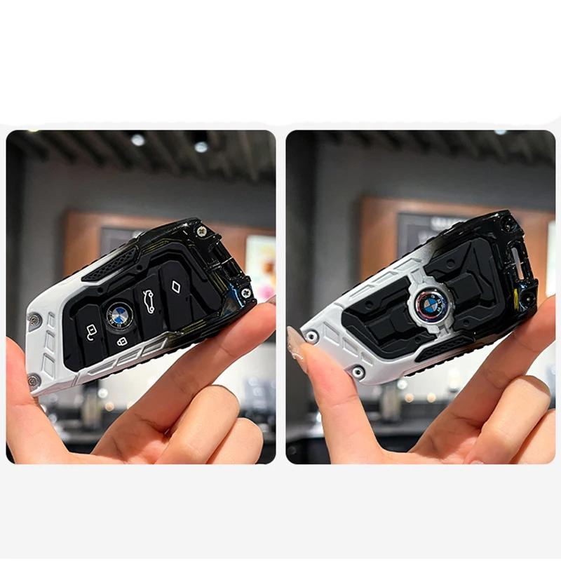 

2025 Gradient Car Key Case for BMW 216i F46 X1 X2 X3 X5 X6 GT 2 5 6 7 Series Smart Keyless Remote Control Fobs Protector Cov
