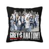 Custom Greys Anatomy Seasons Episodes Signatures Cushion Cover Soft Modern Pillows Home Decoration
