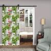 Flamingo Peel And Stick Wallpaper Big Green Leaf & Butterfly Removable Self-Adhesive Living Room Decor