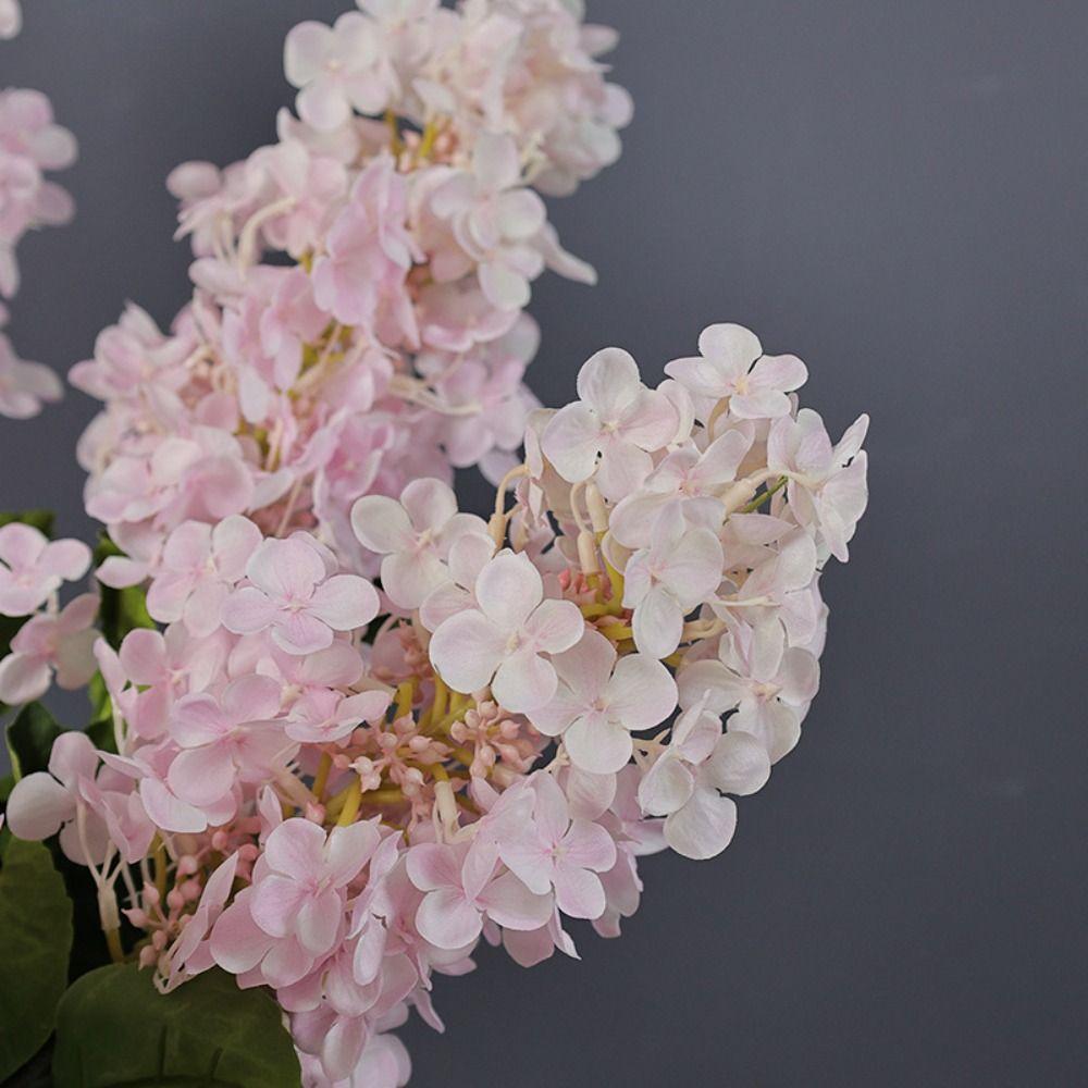 Realistic Artificial Hydrangea Flowers Plastic Fake Flower  Living Room Decor