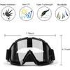 ATV Dirt Bike 2-Pack Motorcycle Motocross Goggles For Men Women MX Riding UTV Helmet Offroad Goggles, UV400 Anti-Scratch Fog Dustproof For Adults