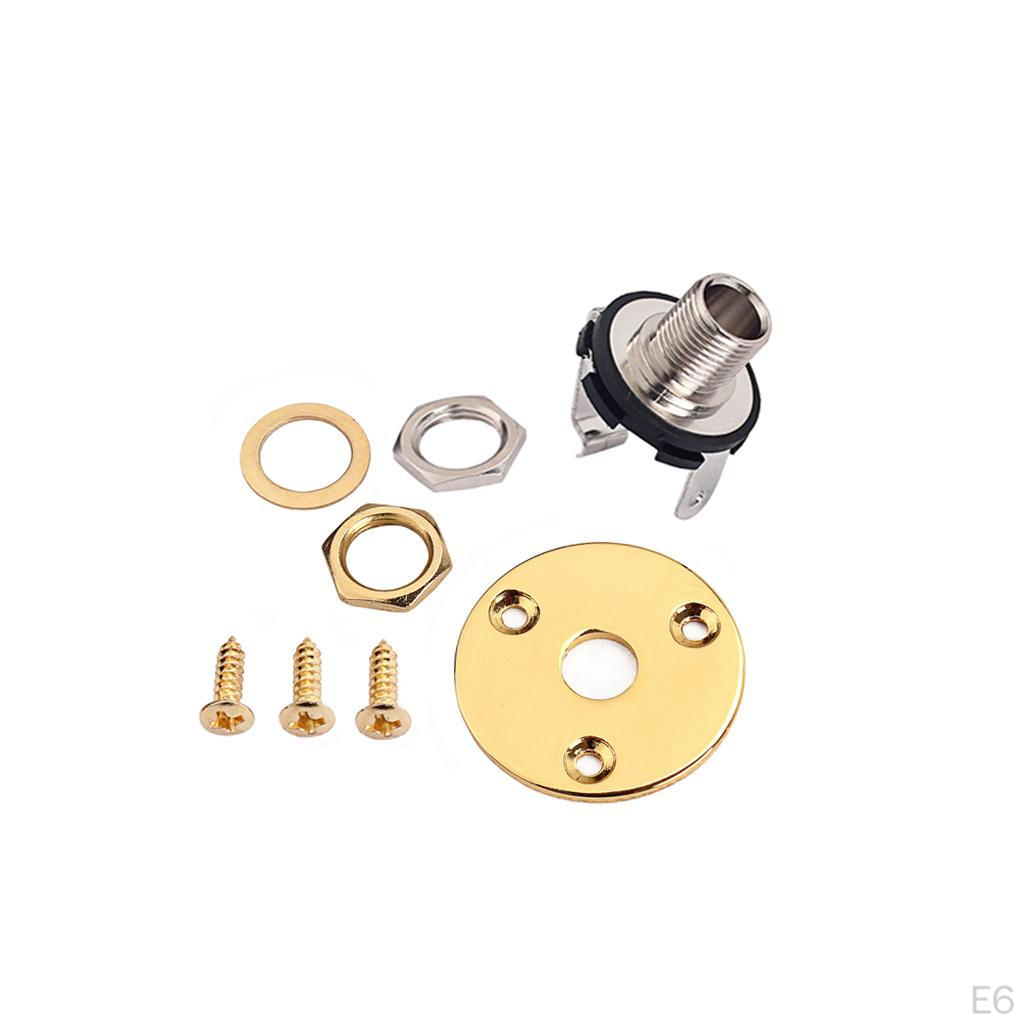 1/4" 6.35mm Output Plate Screws For Electric Guitar Bass