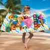 Pocoyo's Colorful Adventure Beach Towel, Quick-drying, Easy to Care for, Suitable for Both Fitness and Beach Vacations,Sports Essential