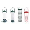 Hanging Bird Feeder Plastic Tube Suet Ball Metal Mesh Feeding Tool for Outside