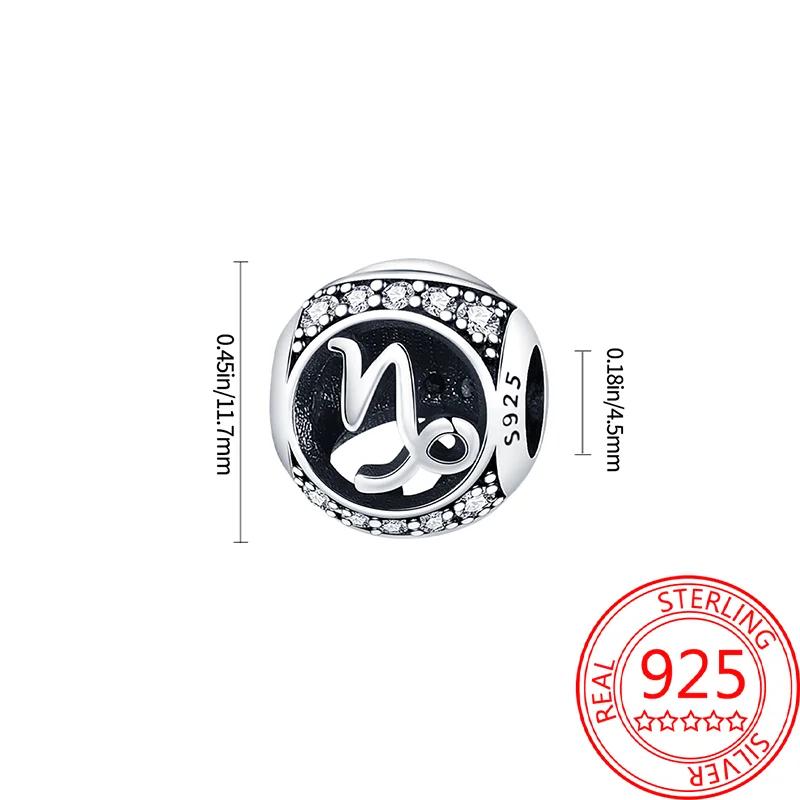 Copper 12 Constellations Collection Luminous Charm Bead Charms Star Shape Bead Compatible With Authentic Bracelets Do It Yourself Fine Jewellery Festi