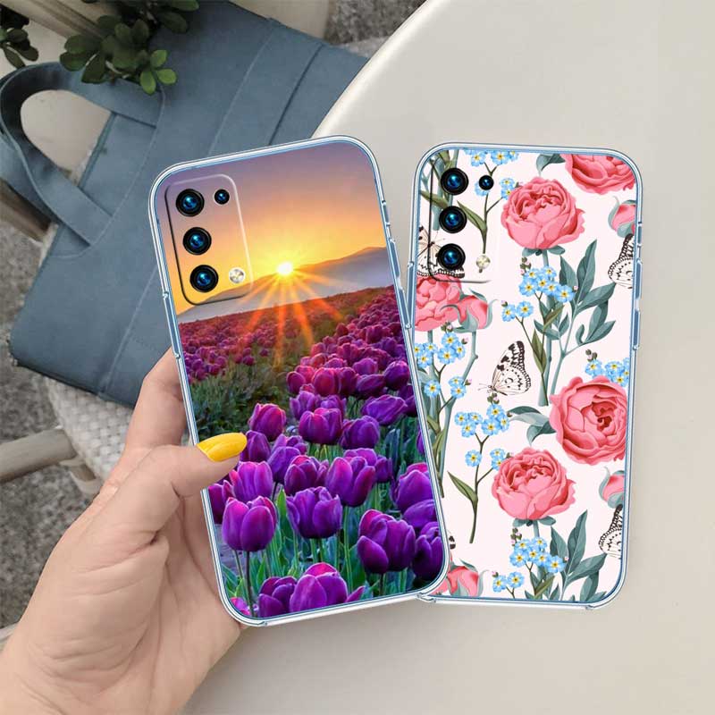 NH24 Flowers rose Pink Phone Case for Motorola Moto G10 G20 G30 G31 G32 G34 G35 G41 G42 G50 G51 G52 G55 G60 G60S G62 G71 G72 G75