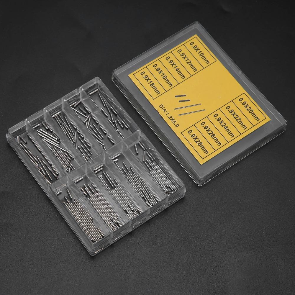 Stainless Steel Watch Strap Tubes Pins Alloy Material Separate Compartments Watch Repairing Tool Watch Band Spring Bars