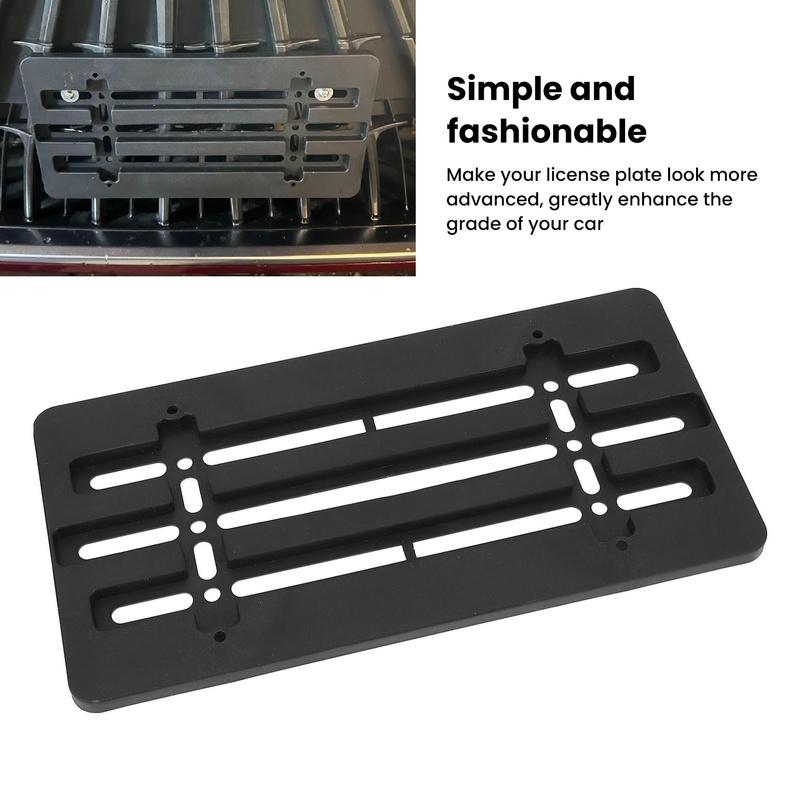 Front Bumper License Plate Bracket US 6x12 Inch with 6 Screws Wrench License Tag Plate Mounting Kit for Cars Trucks Vans SUVs