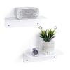 Speakers Organizer Rack Acrylic Wall Mounted Display Stand Shelf Holder Home Storage Self Stick-On