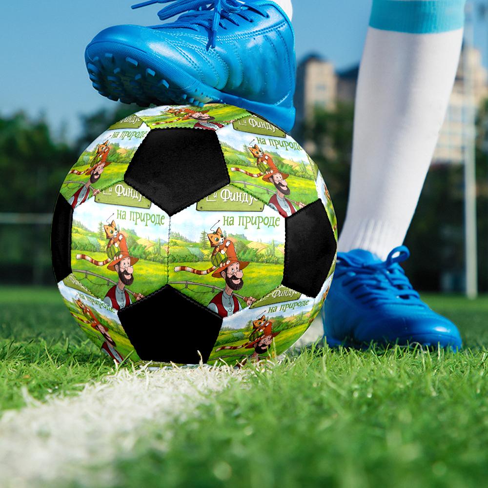 Pettson and Findus Theme Size 5 Soccer Ball, Suitable for Both Indoor and Outdoor Matches, a Gift Suitable for Everyone.