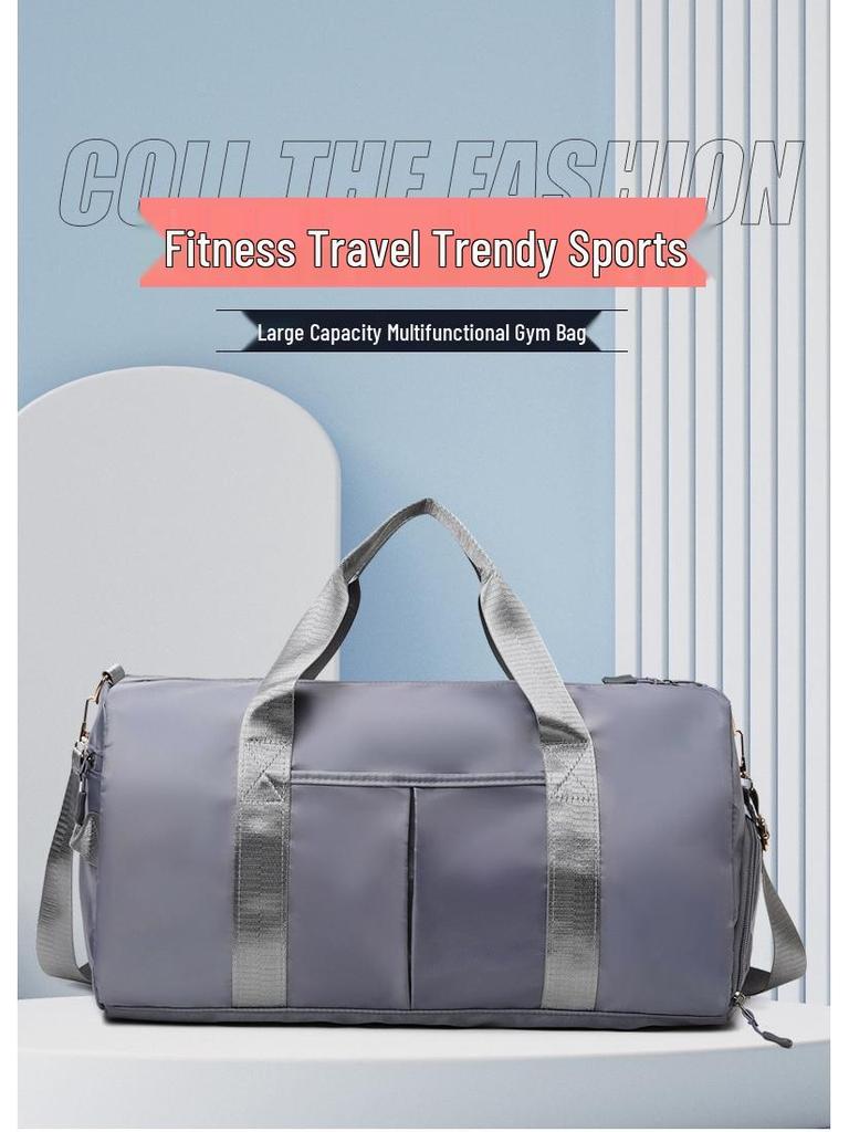 Unisex Large Capacity Wet/Dry Separation Sports Travel Bag - Korean Style