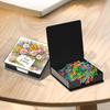 Flowers Gem Painting Memo Pad Holder Mosaic Kit Contains 160 Sheets of Paper Rhinestones Post It Dispenser for Adults Beginners