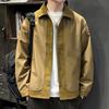Men's Trendy Washed Lapel Jacket with Pocket Decoration - Spring/Autumn 2025
