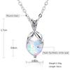 Hot sale love opal opal pendant new sweet temperament opal necklace fashion simple jewelry women