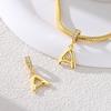 New Copper Golden Charm Beads 26 Letters Pendant For Original Bracelet Women Diy Gift