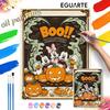 Mickey Minnie Pumpkin Halloween Oil Paint by Numbers Painting Art Kit Handmade Painting Home Decor Gift
